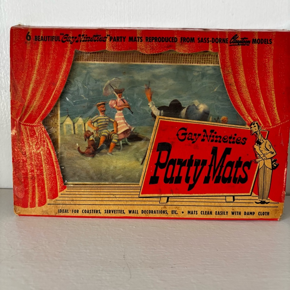 Vintage 50s Coaster Placemats